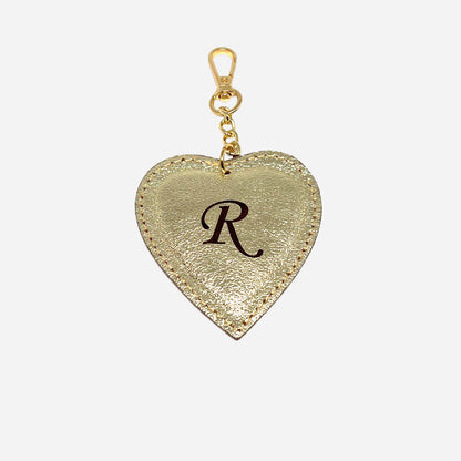 Portachiavi Heart – Pelle Oro & Dettaglio Dorato