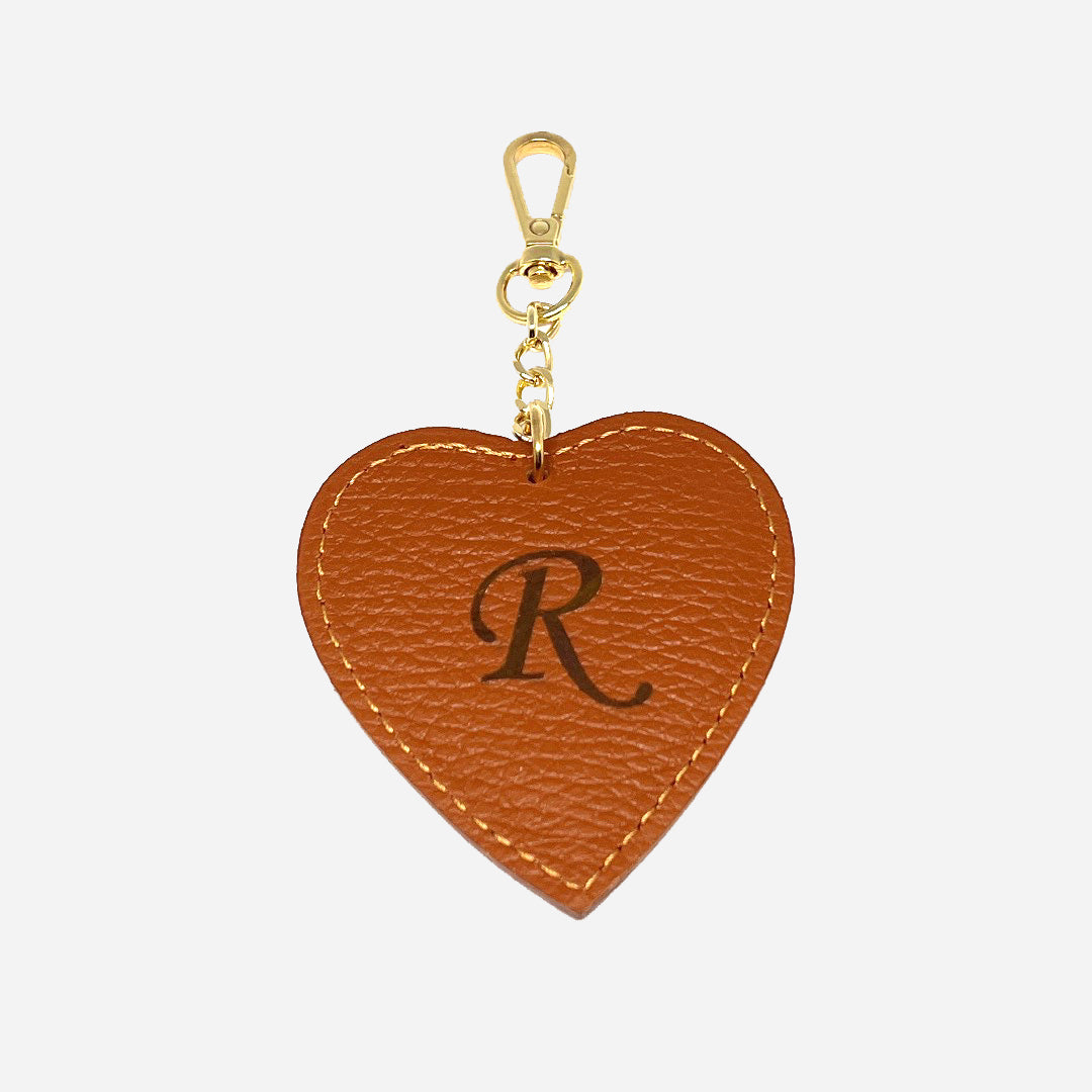 Portachiavi Heart – Pelle Cuoio & Dettaglio Dorato