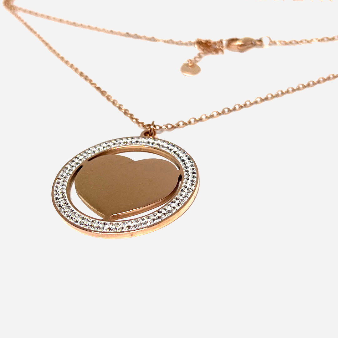 Collana Rose Gold Heart – Brillantezza e Amore